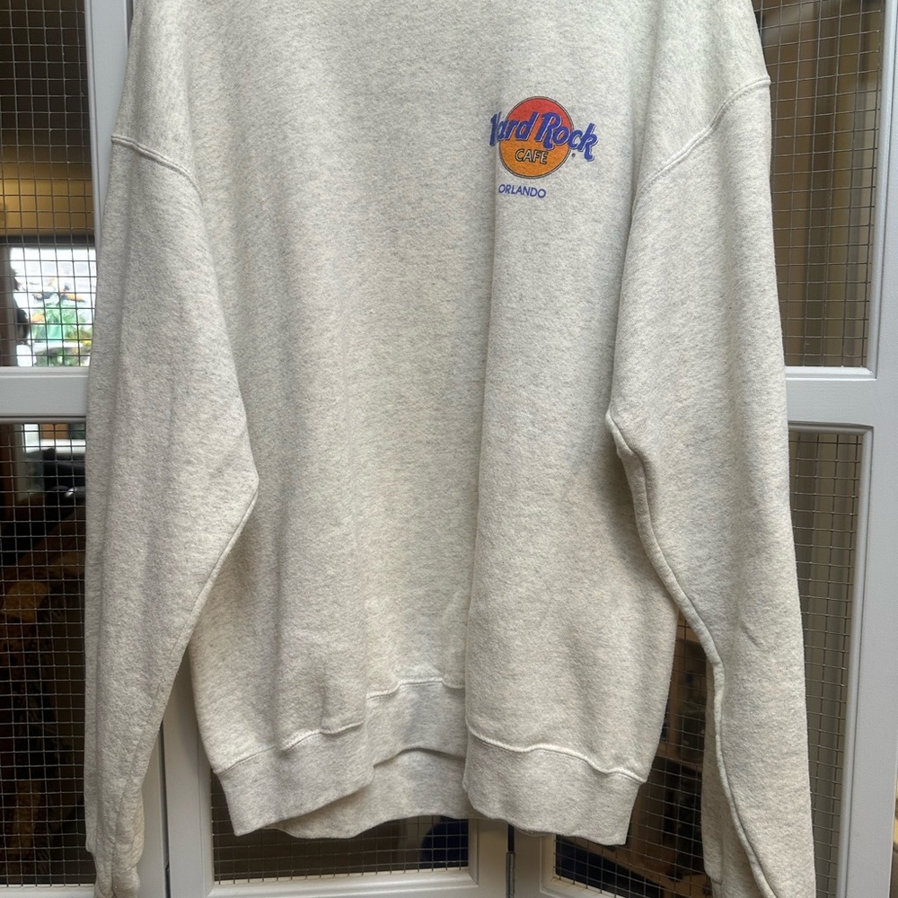 Hard Rock Cafe Cream Crewneck Sweater